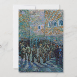 Vincent van Gogh - The Prison Courtyard Invitation