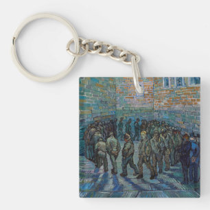 Vincent van Gogh - The Prison Courtyard Key Ring