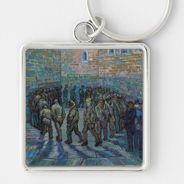 Vincent van Gogh - The Prison Courtyard Key Ring (Front)