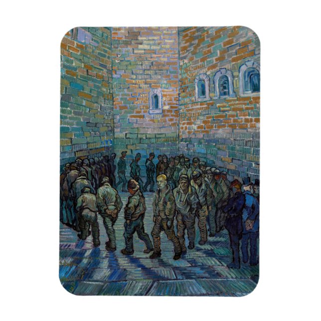 Vincent van Gogh - The Prison Courtyard Magnet (Vertical)