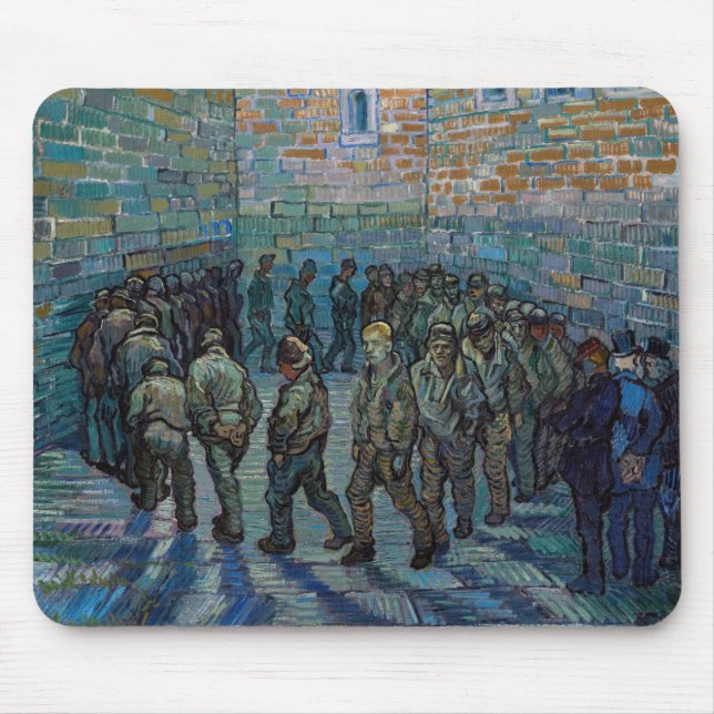 Vincent van Gogh - The Prison Courtyard Mouse Pad (Front)