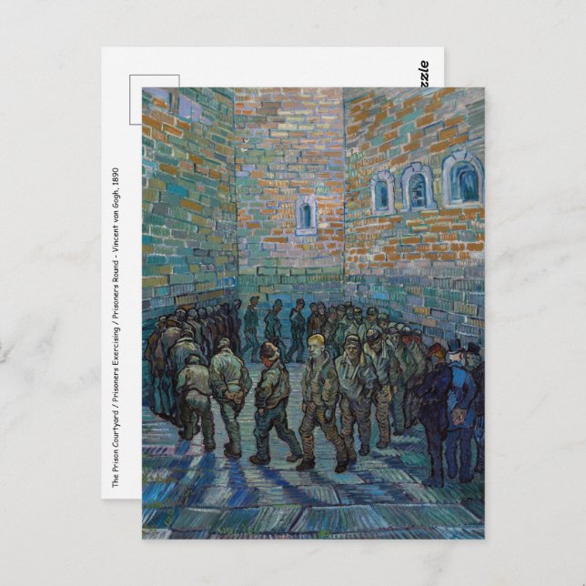 Vincent van Gogh - The Prison Courtyard Postcard (Front/Back)