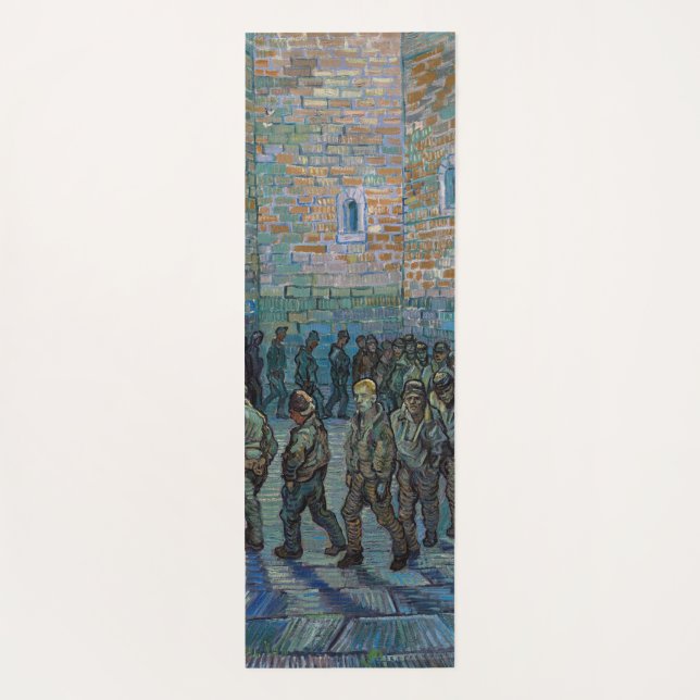 Vincent van Gogh - The Prison Courtyard Yoga Mat (Back)