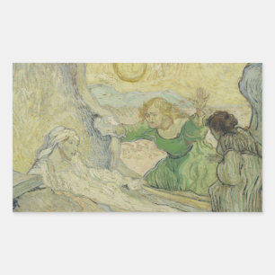 Vincent van Gogh - The Raising of Lazarus Rectangular Sticker