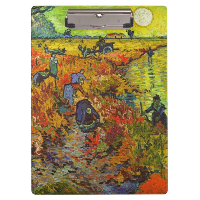 Vincent van Gogh - The Red Vineyard Clipboard (Front)