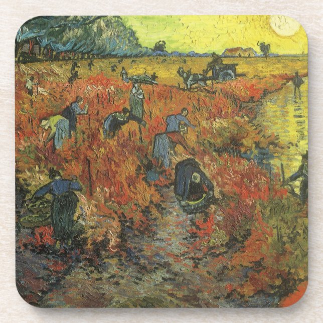 Vincent van Gogh - The Red Vineyard Coaster (Front)