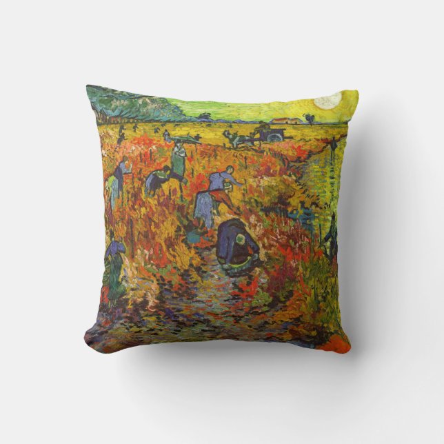 Vincent van Gogh - The Red Vineyard Cushion (Front)