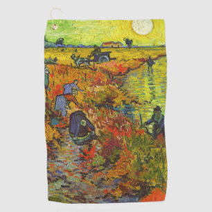 Vincent van Gogh - The Red Vineyard Golf Towel