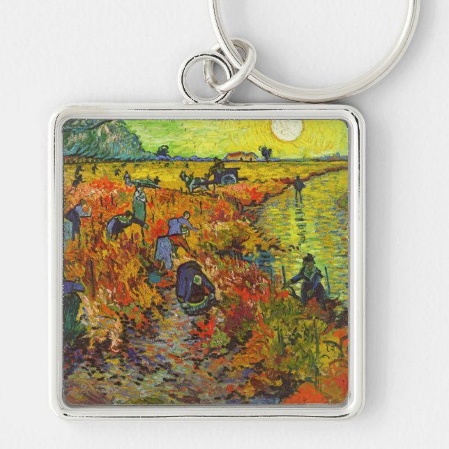 Vincent van Gogh - The Red Vineyard Key Ring (Front)