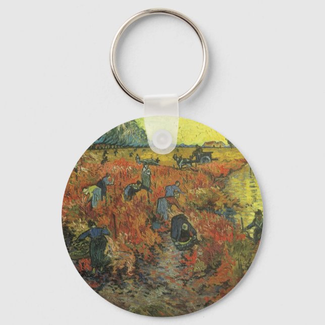 Vincent van Gogh - The Red Vineyard Key Ring (Front)