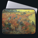 Vincent van Gogh - The Red Vineyard Laptop Sleeve<br><div class="desc">The Red Vineyard (1888) by Vincent van Gogh was the only painting sold during van Gogh's lifetime. The Red Vineyard is a vintage Post Impressionism fine art landscape agricultural painting featuring a farm with peasants working in the field at sunset. A farming and agriculture daily life scene with migrant workers....</div>