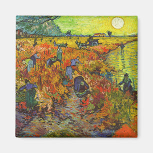 Vincent van Gogh - The Red Vineyard Magnet