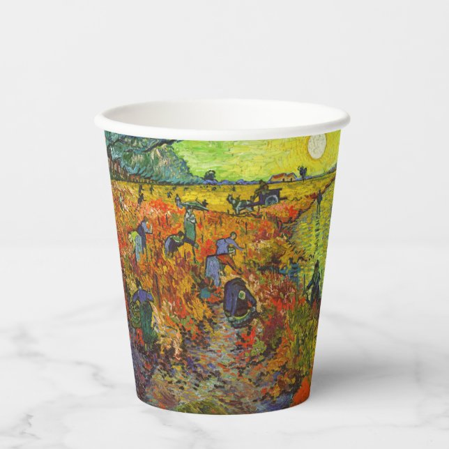 Vincent van Gogh - The Red Vineyard Paper Cups (Front)