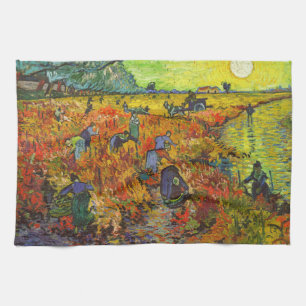 Vincent van Gogh - The Red Vineyard Tea Towel