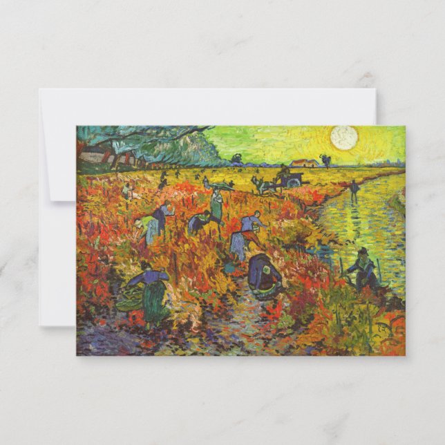 Vincent van Gogh - The Red Vineyard Thank You Card (Front)