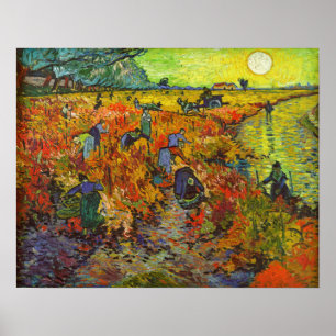 Vincent van Gogh - The Red Vineyards Poster