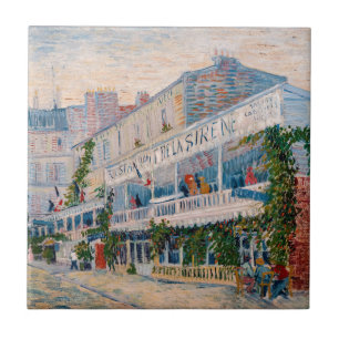 Vincent van Gogh - The Restaurant de la Sirene Ceramic Tile
