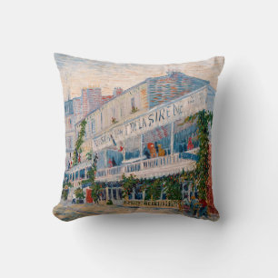 Vincent van Gogh - The Restaurant de la Sirene Cushion