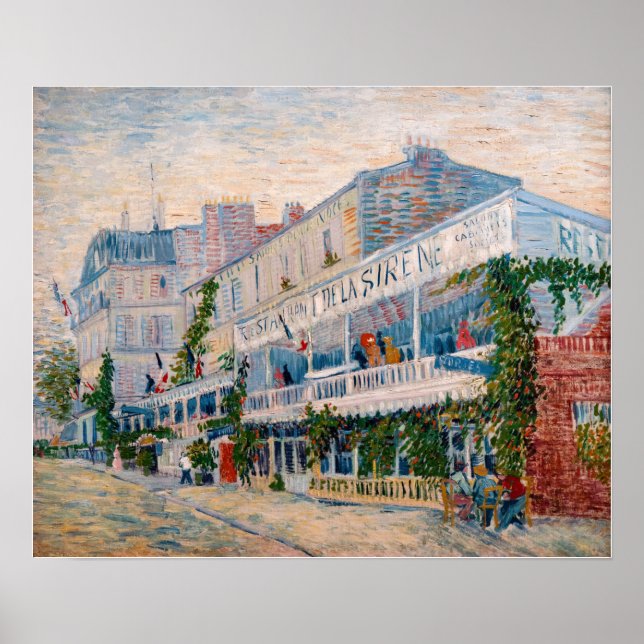 Vincent van Gogh - The Restaurant de la Sirene Poster (Front)
