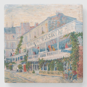 Vincent van Gogh - The Restaurant de la Sirene Stone Coaster