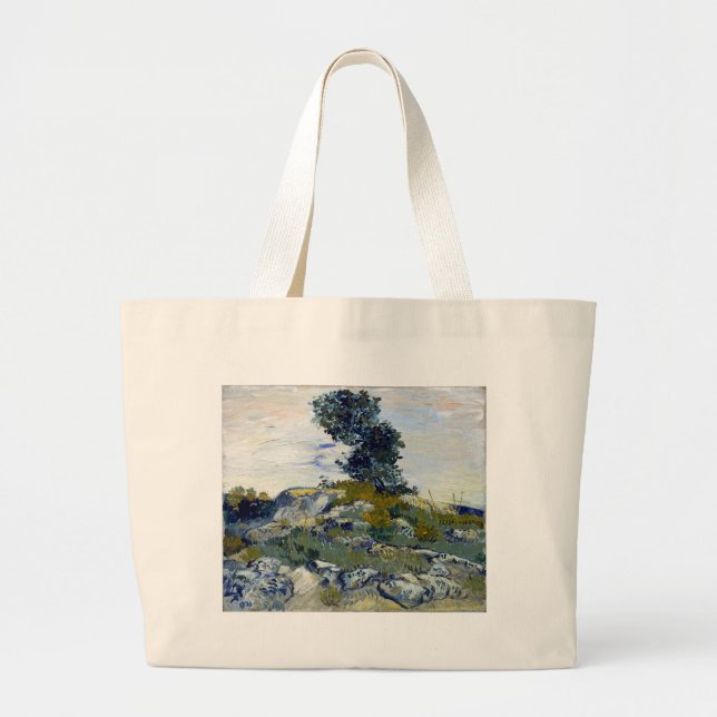 Vincent van Gogh The Rocks Large Tote Bag (Front)
