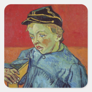 Vincent van Gogh The Schoolboy, 1889-90 Square Sticker
