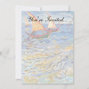 Vincent Van Gogh - The Sea At Saintes Maries Invitation
