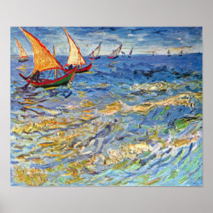 Vincent Van Gogh - The Sea At Saintes Maries Poster