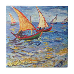 Vincent Van Gogh - The Sea At Saintes Maries Tile