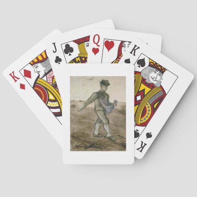 Vincent van Gogh | The Sower, 1881 Playing Cards (Back)