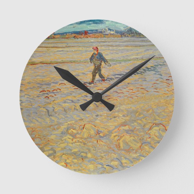 Vincent van Gogh | The Sower, 1888 Round Clock (Front)
