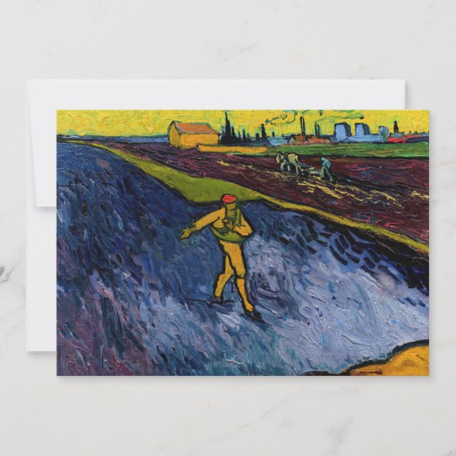 Vincent van Gogh - The Sower: Outskirts of Arles Invitation (Front)