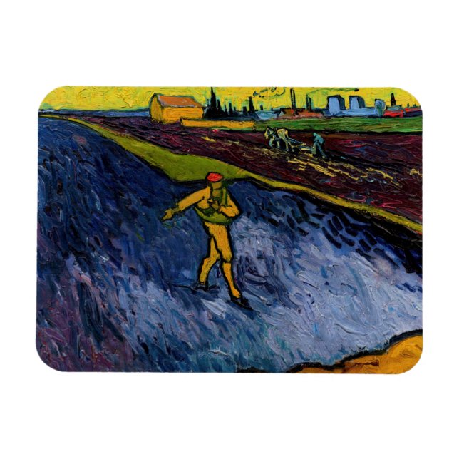 Vincent van Gogh - The Sower: Outskirts of Arles Magnet (Horizontal)