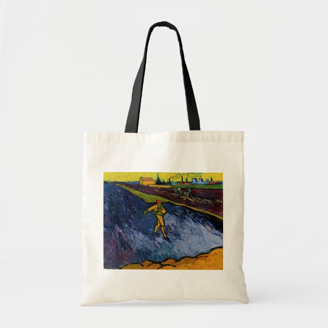 Vincent van Gogh - The Sower: Outskirts of Arles Tote Bag (Front)