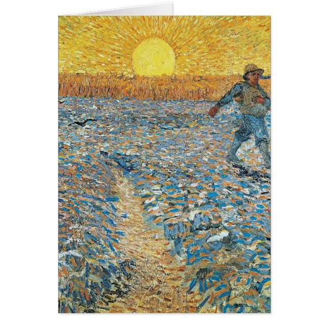 Vincent Van Gogh The Sower Painting Art (Front)