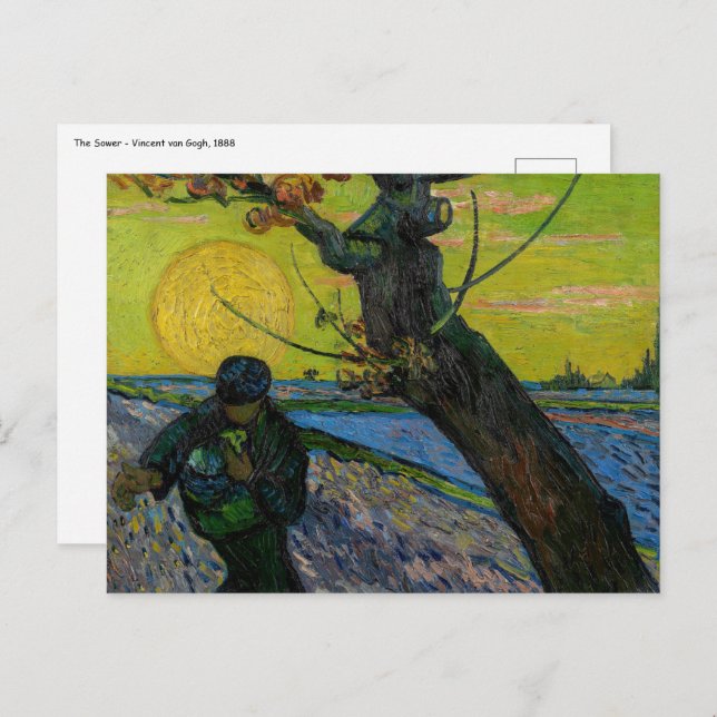 Vincent van Gogh - The Sower Postcard (Front/Back)