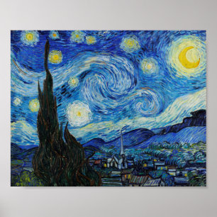 Vincent van Gogh The Starry Nigh Painting Poster