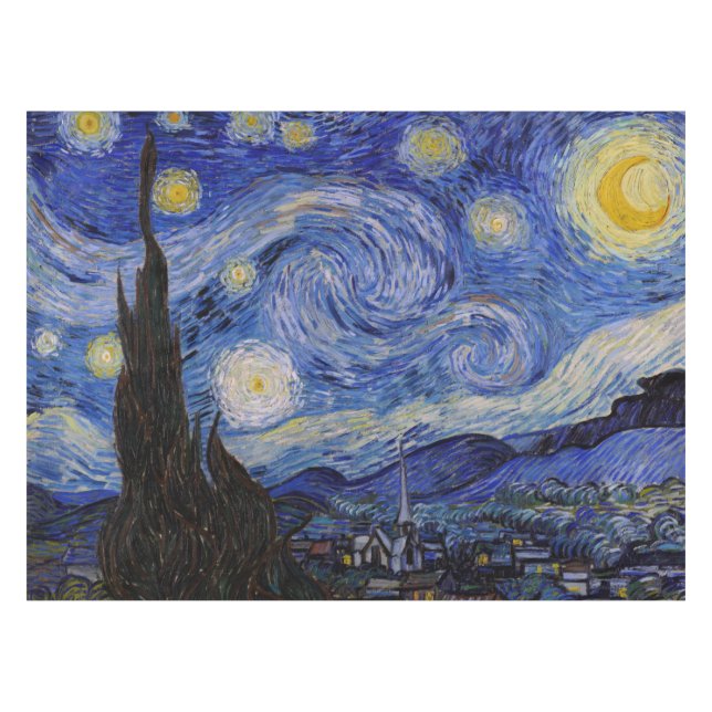 Vincent Van Gogh - The Starry nigh Tablecloth (Front (Horizontal))