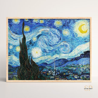 Vincent van Gogh The Starry Night Art Print Retro