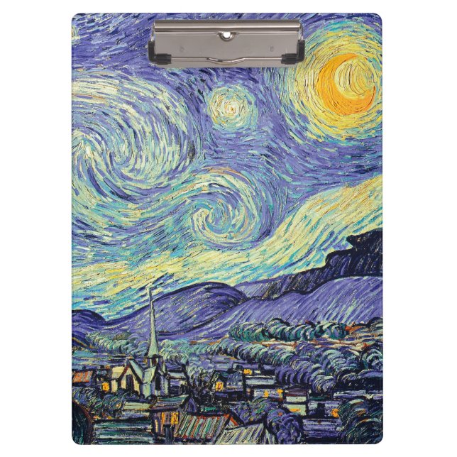 Vincent Van Gogh. The Starry Night  Clipboard (Front)