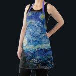Vincent Van Gogh The Starry Night Fine Art Apron<br><div class="desc">Vincent Van Gogh's The Starry Night (1889)</div>
