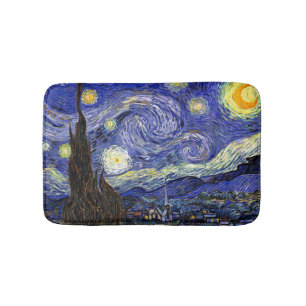Vincent Van Gogh - The Starry Night Fine Art Bath Mat