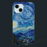 Vincent Van Gogh The Starry Night Fine Art iPhone 15 Case<br><div class="desc">Vincent Van Gogh's The Starry Night (1889) Vincent van Gogh's 'The Starry Night' is an iconic masterpiece of fine art and a cornerstone of the Impressionist movement. This beloved painting, often sought after by art lovers, captures the imagination with its swirling, dreamlike depiction of the night sky. Van Gogh's unique...</div>