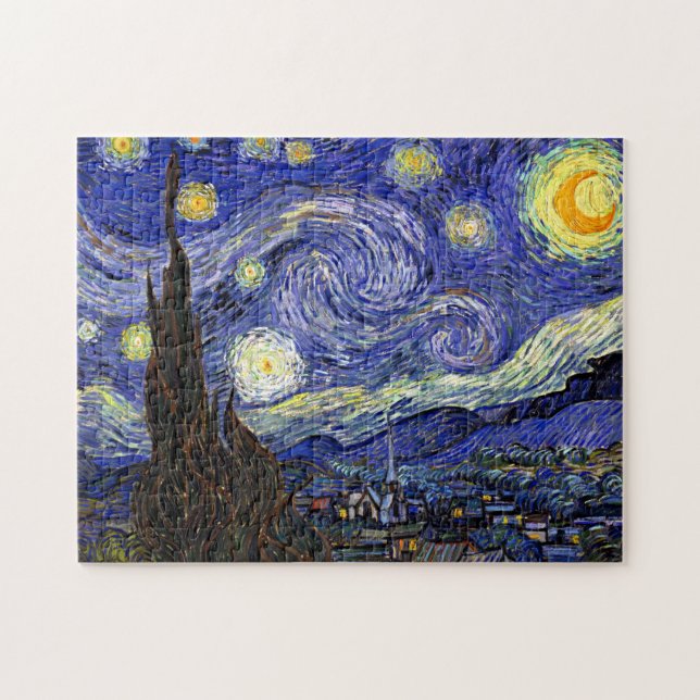 Vincent Van Gogh - The Starry Night Fine Art Jigsaw Puzzle (Horizontal)