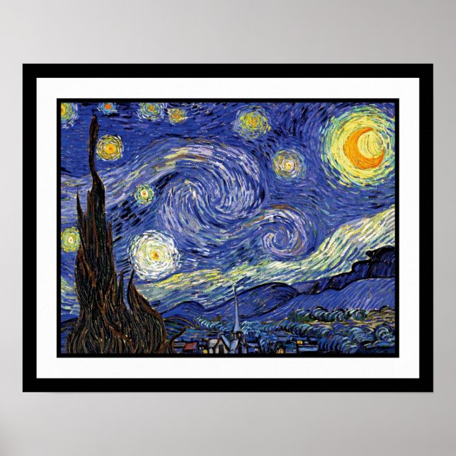 Vincent Van Gogh - The Starry Night Fine Art Poster (Front)
