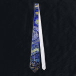 Vincent Van Gogh - The Starry Night Fine Art Tie<br><div class="desc">Vincent Van Gogh's The Starry Night. Oil on canvas from 1889, Starry Night was painted while Van Gogh was in the asylum at Saint-Remy, France, and is considered one of his greatest masterpieces. Although it is a night scene, it was painted during the day and represents the view from the...</div>