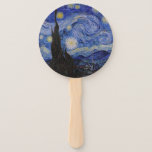 Vincent Van Gogh - The Starry night Hand Fan<br><div class="desc">The Starry Night / La nuit etoilee - Vincent Van Gogh in 1889</div>