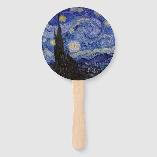 Vincent Van Gogh - The Starry night Hand Fan (Front)