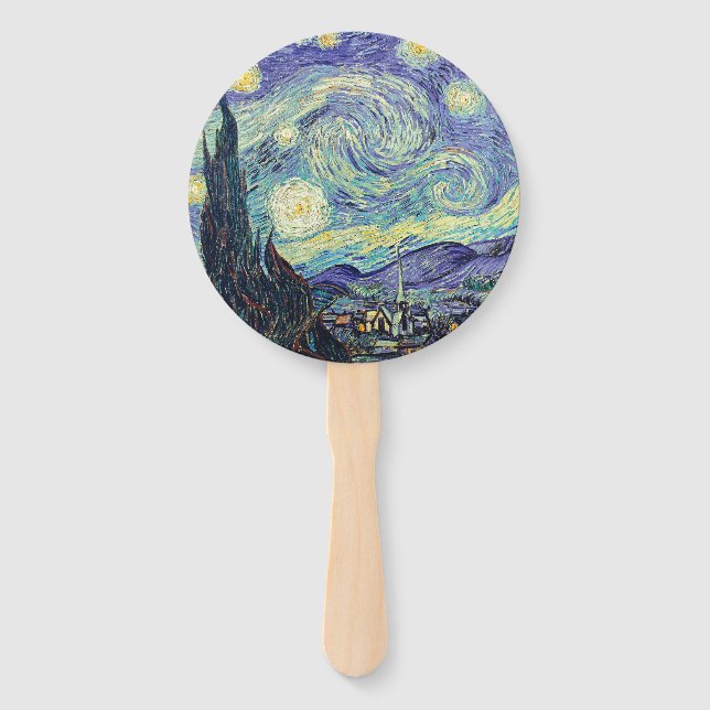 Vincent Van Gogh The Starry Night    Hand Fan (Front)