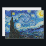 Vincent Van Gogh The Starry Night Invitation<br><div class="desc">Vincent Van Gogh's The Starry Night Detail</div>